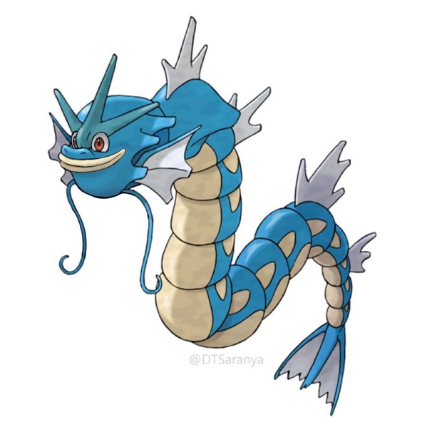 Drawing of Gyarados